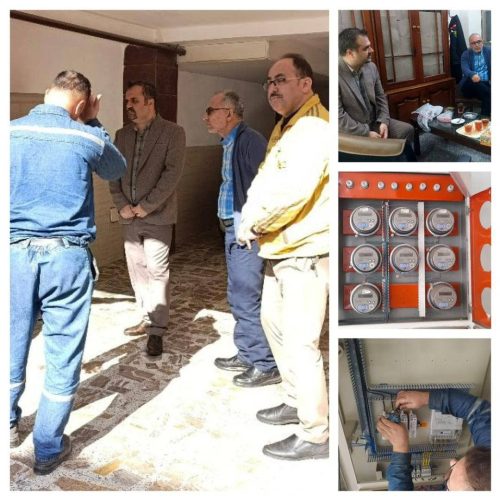 بازدید میدانی از روند تعویض کنتورهای برق مشترکین پرمصرف در امورهای چهارگانه رشت