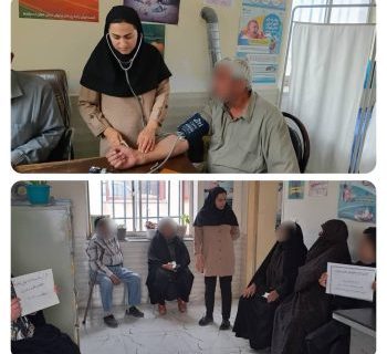 ویزیت رایگان و غربالگری سلامت در روستای علی‌آباد بالا